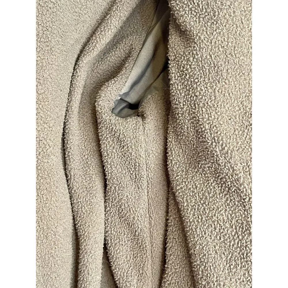 Crewcuts J. Crew Kids 6-7 Puffer Jacket Gray‎ Hooded Full Zip Fleece Lined